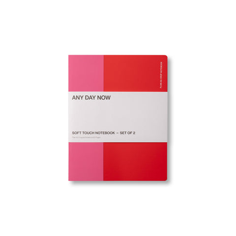Soft Touch Notebooks A5 Cropped Plain Set of 2