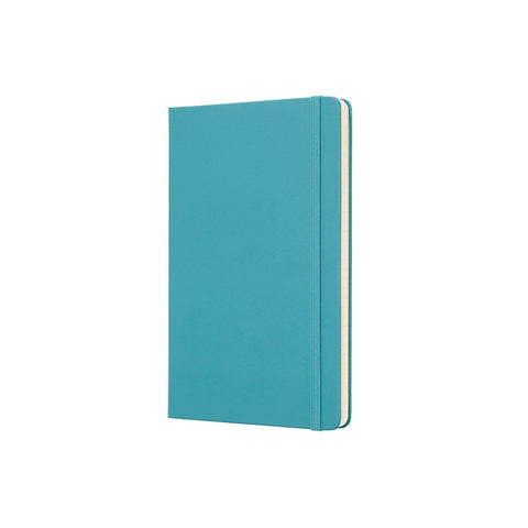 Classic Large Hard Cover Notebook Ruled Reef Blue