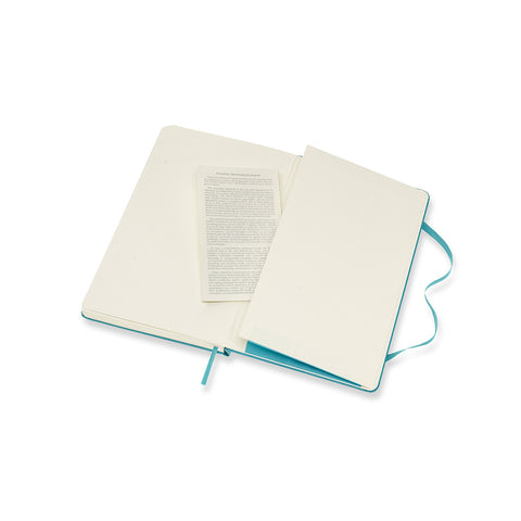 Classic Large Hard Cover Notebook Ruled Reef Blue