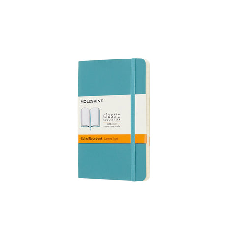 Classic Pocket Soft Cover Notebook Ruled Reef Blue