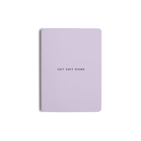 Get Shit Done Minimal Notebook A5