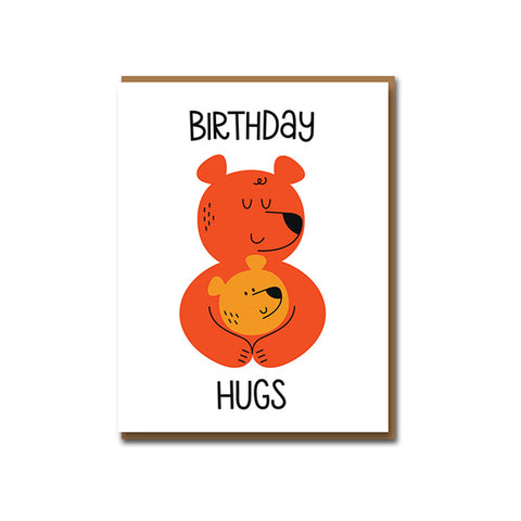 Bear Hug Birthday Card