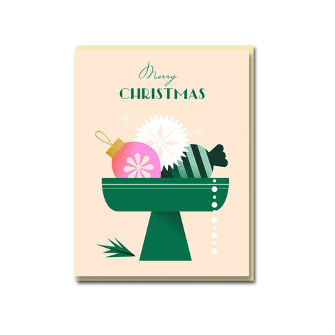 Christmas Bowl Greeting Card