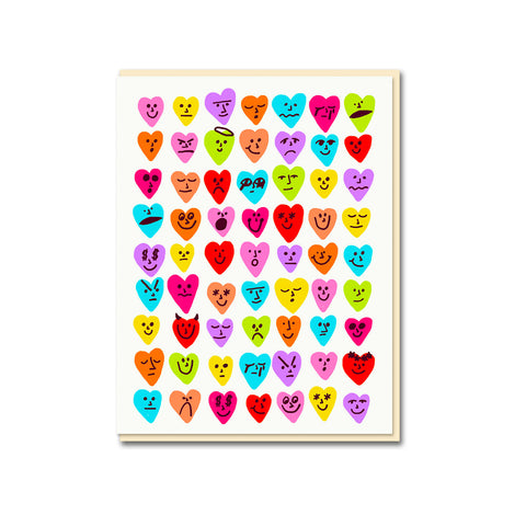 Conversation Hearts Greeting Card