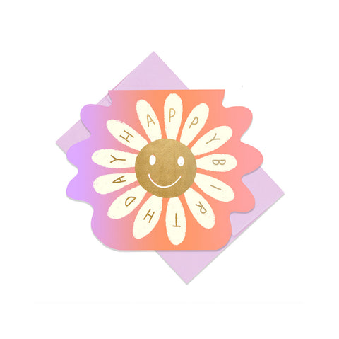 Smile Birthday Die-Cut Greeting Card