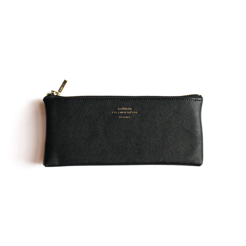 Quitterie Flat Pencil Case Black