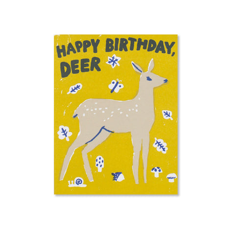 Birthday Deer Greeting Card