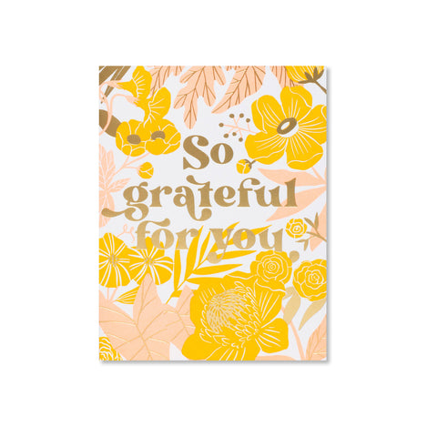 Thanks Floral Greeting Card