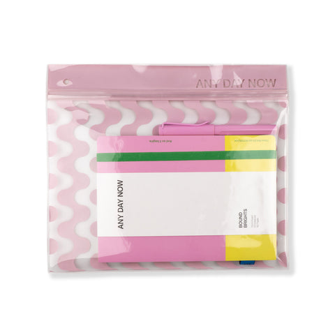 Notebook, Pouch and Pen Gift Set Pink