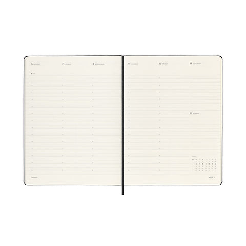 2025 Hard Cover Pro Weekly Vertical Diary Extra Large