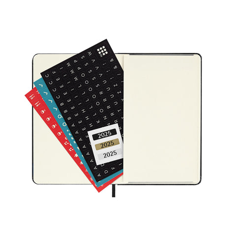 2025 Hard Cover Weekly Notebook Diary Pocket