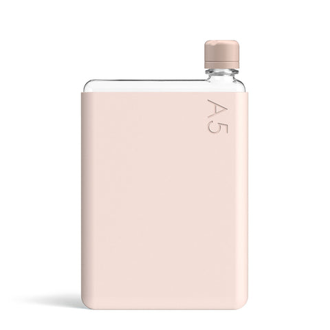 A5 Drink Bottle with Pale Coral Sleeve Bundle