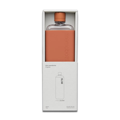 Slim Drink Bottle with Terracotta Sleeve Bundle