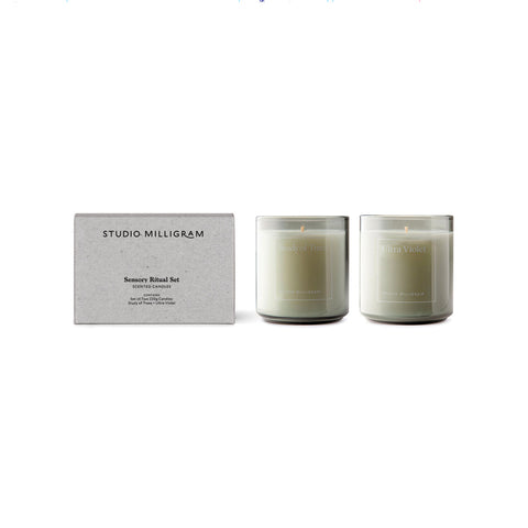 Study of Trees and Ultra Violet 220g Candles Set of 2