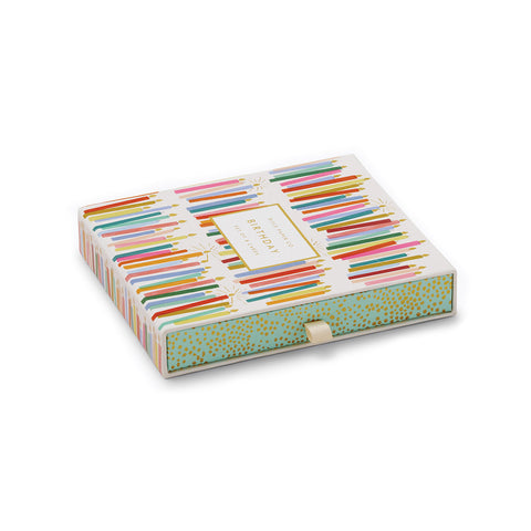 Birthday Candles Keepsake Card Box