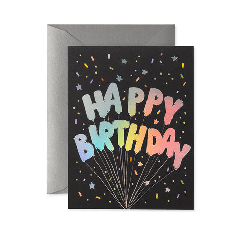 Mylar Birthday Balloons  Greeting Card