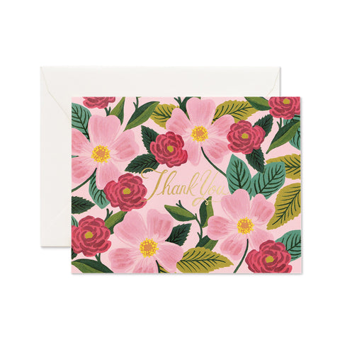 Rose Garden Thank You Greeting Card