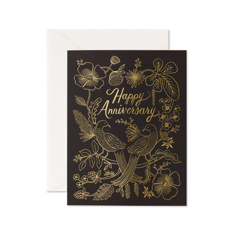 Love Birds Anniversary Card Greeting Card