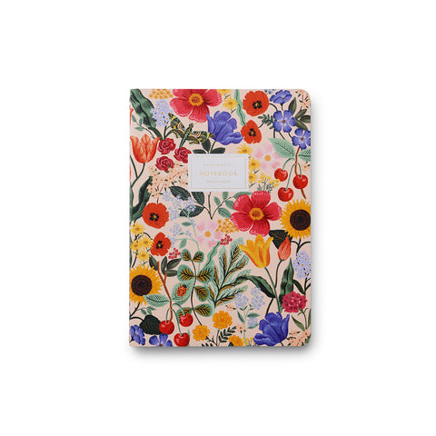 Blossom Stitched Notebooks Set of 3