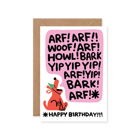 Birthday Bark Greeting Card