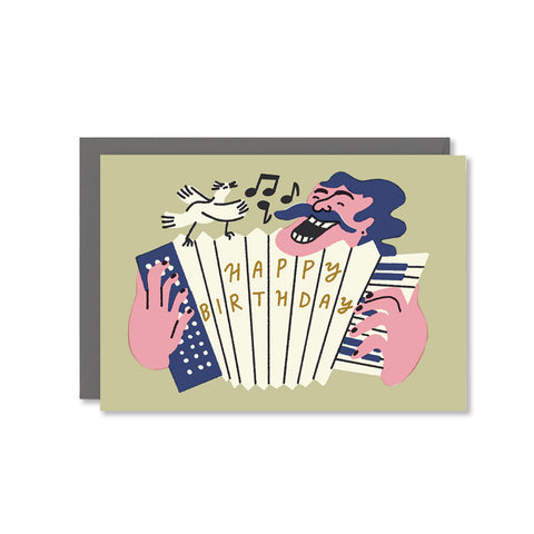 Happy Birthday Accordion Greeting Card