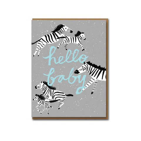 Zebra Moments Greeting Card