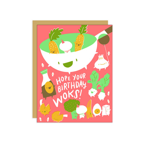 Wok Greeting Card