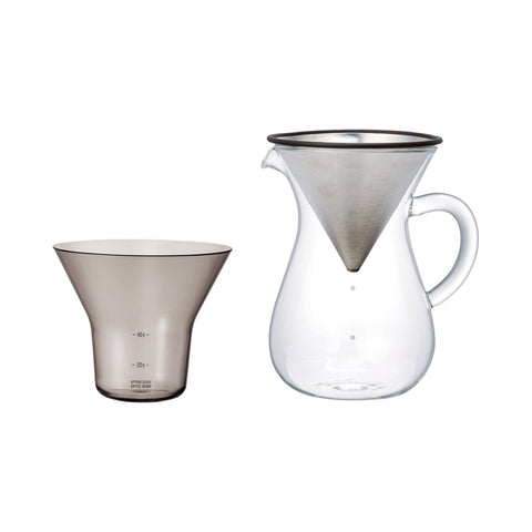 SCS Pourover Coffee Carafe and Filter Set