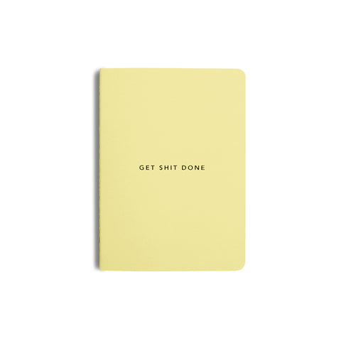 Get Shit Done Minimal Notebook A5