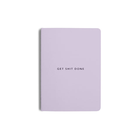 Get Shit Done Minimal Notebook A5