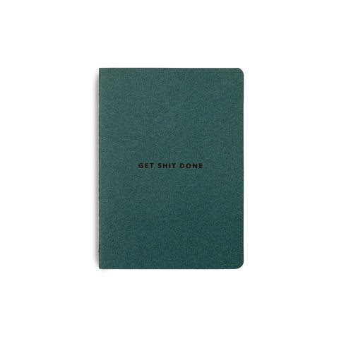 Get Shit Done Minimal Notebook A5