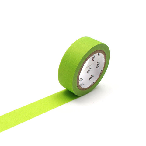 Matte Yellow Green Washi Tape Single Roll