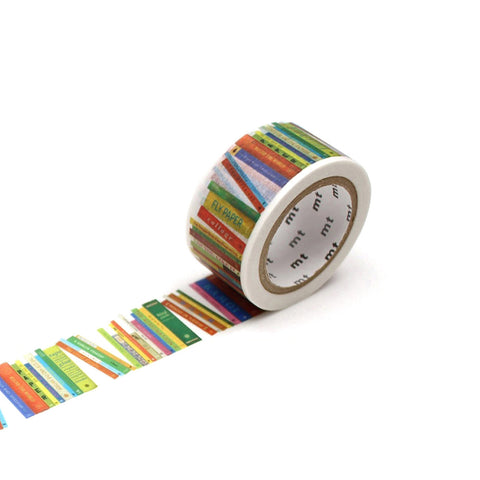 Books Washi Tape Single Wide Roll