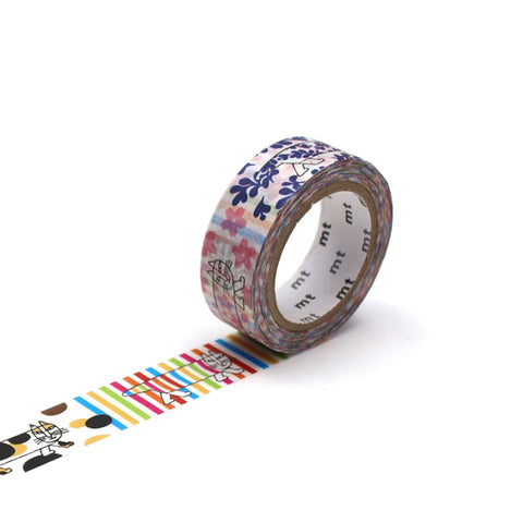 Lisa Larson Mikey Pattern Washi Tape Single Roll