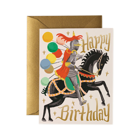 Knight Birthday Greeting Card