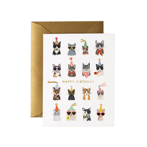 Cool Cats Birthday Greeting Card