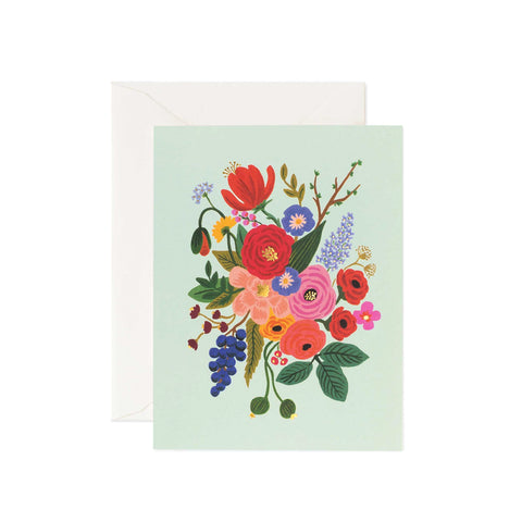 Garden Party Mint Greeting Card