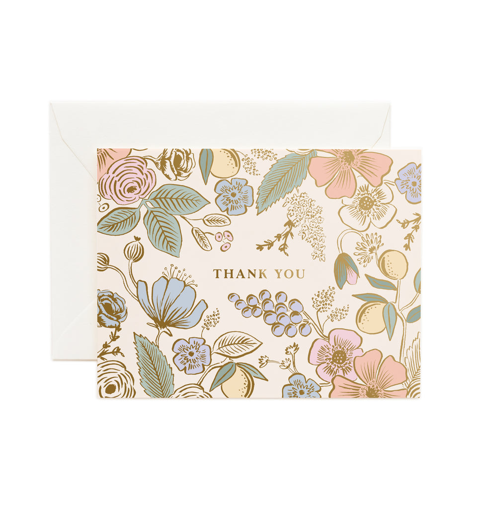 Rifle Paper Co. Colette Thank You Greeting Card – Milligram