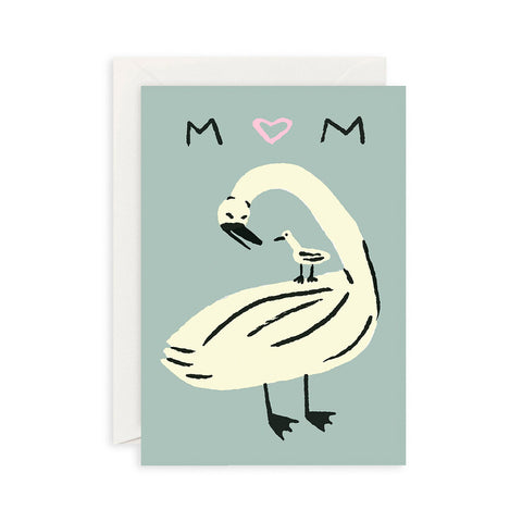 Mum Swan Greeting Card